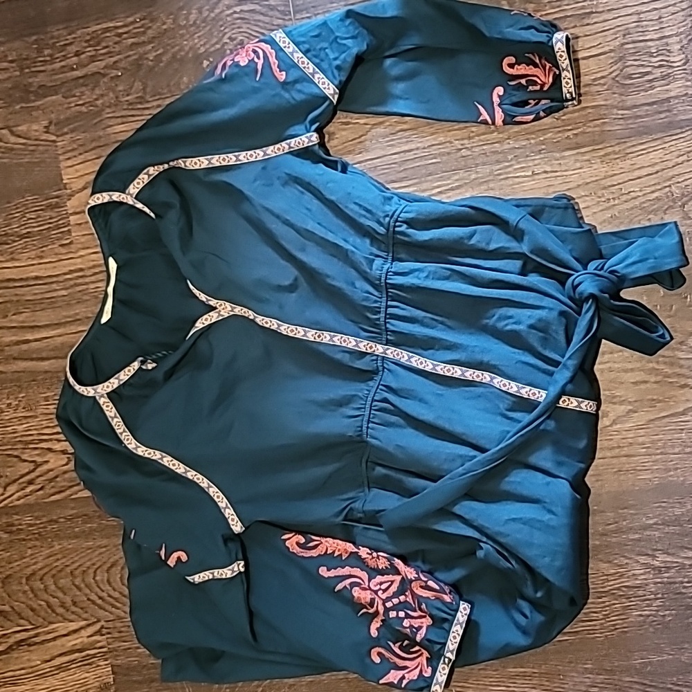 EShakti WAYWARD FANCIES STYLE # CL006056 Heavyknit Embroidered Dress Size 12